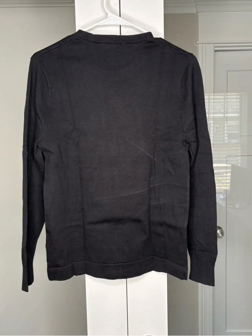 NWT J. Crew Cotton Crewneck Sweater-tee Black